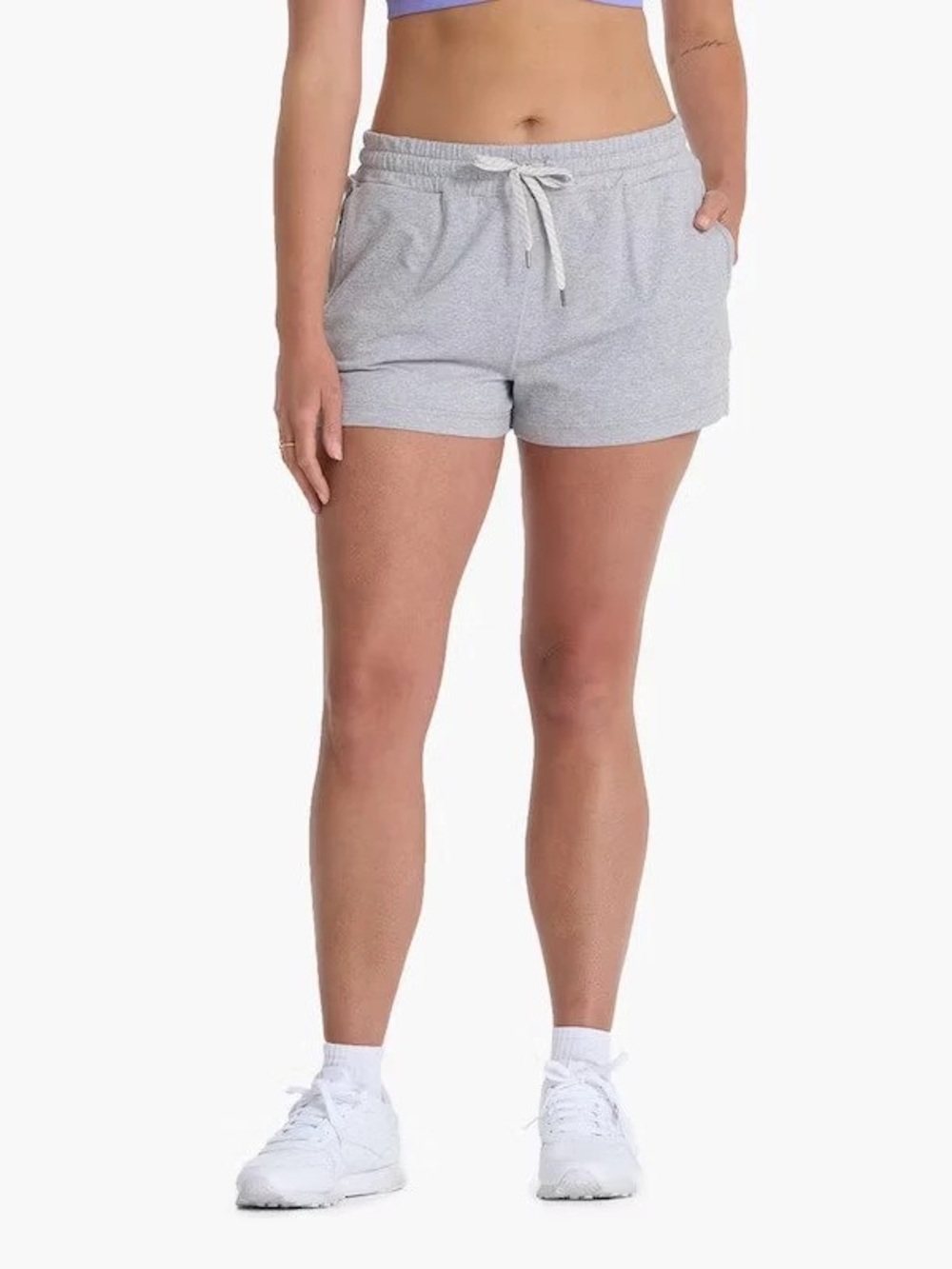 Vuori Halo Performance Short 2.0 Gray DreamKnit Drawstring Shorts L